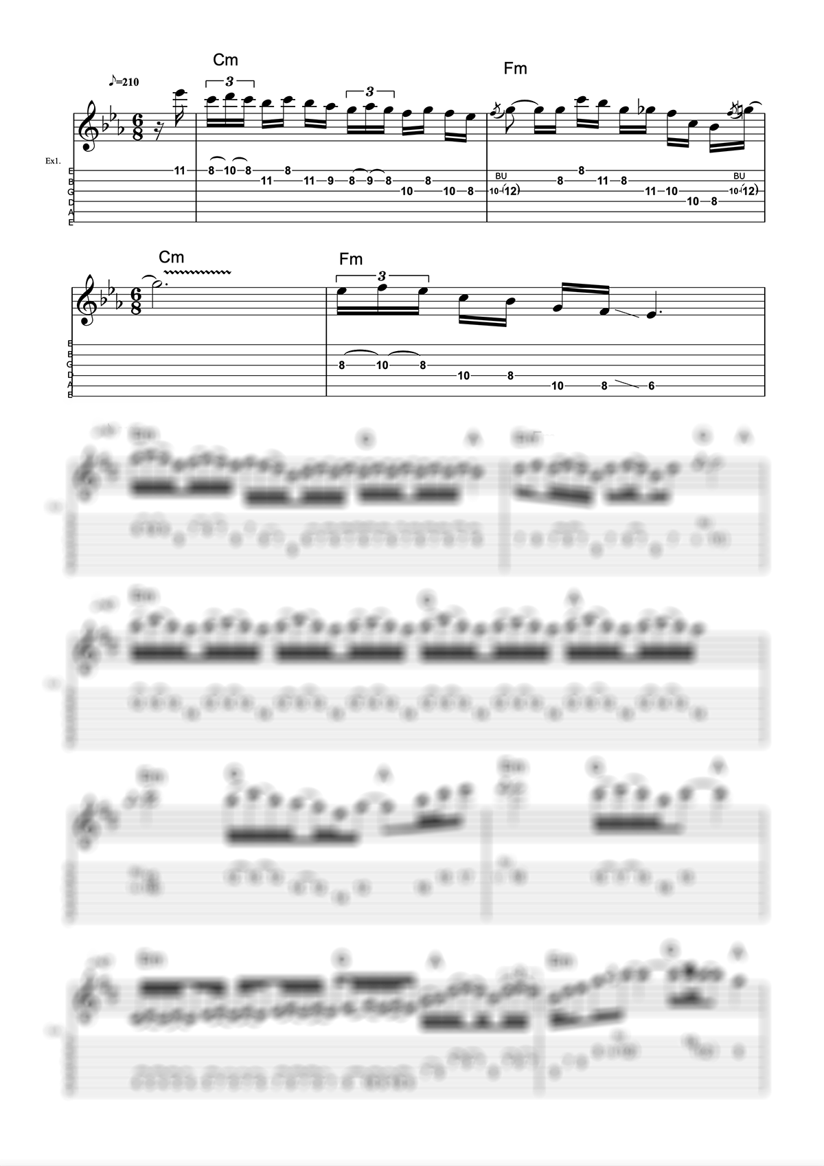 Gary Moore Notation Preview