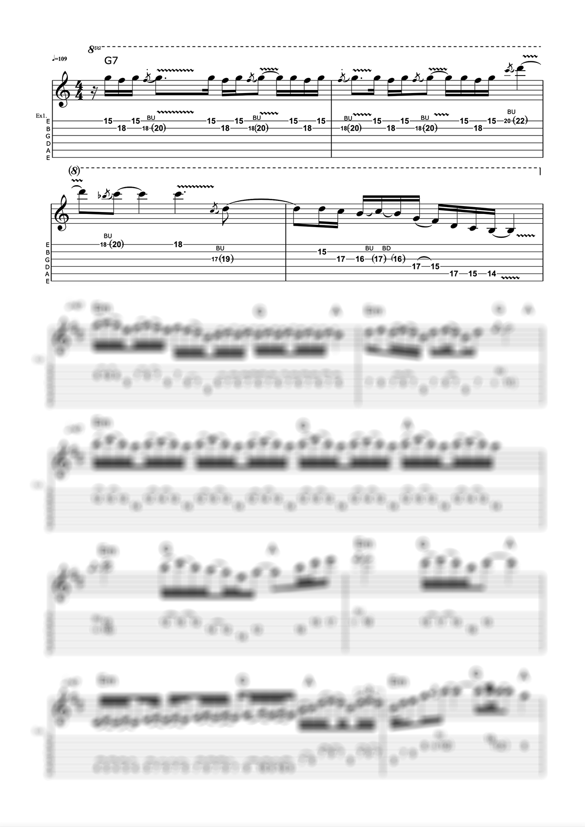 Jeff Beck Notation Preview