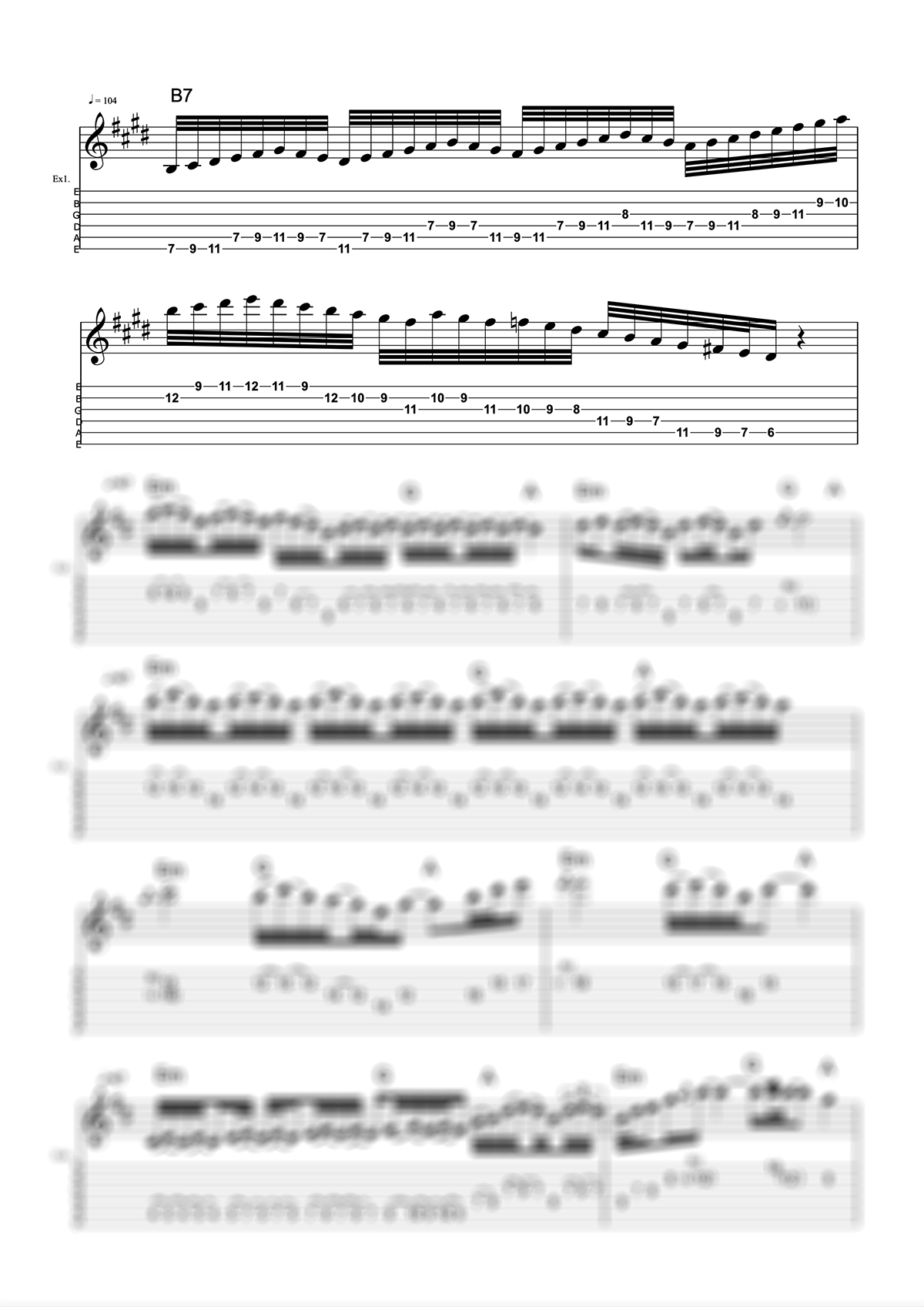 John Petrucci Notation Preview